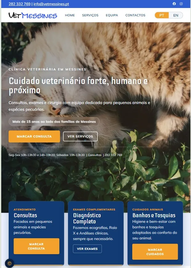 Vetmessines website